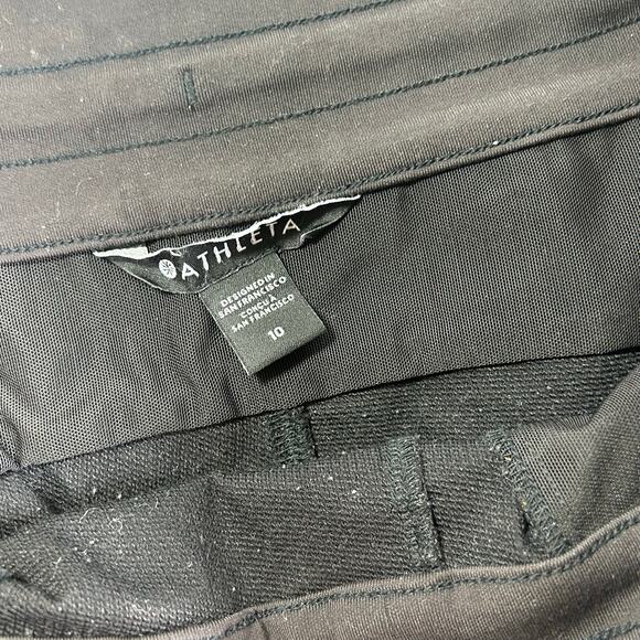 Athleta Headlands Hybrid Trek Mid Rise Joggers in Black size 10 - Picture 2 of 4